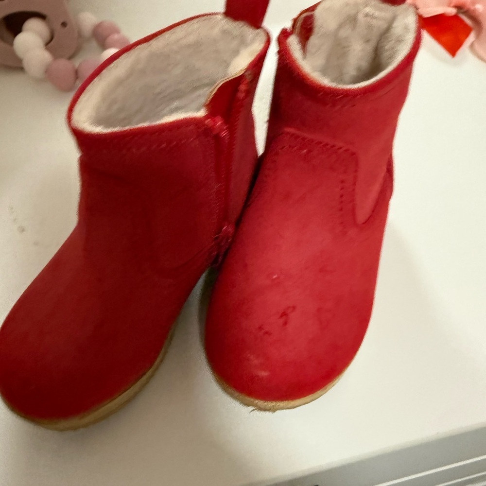 Red Kids Boots